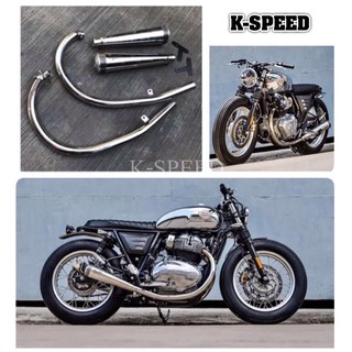 ท่อแต่ง Diabolus J13 Full system For Royal enfield Intersepter650 &amp; GT650 (สินค้าแท้จากk-speed)