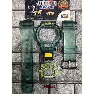 Set COMPLETE DW6900 JELLY HIJAU HULK !! Bnb + G ปุ่ม + FP + BL BUCKLE JAPAN