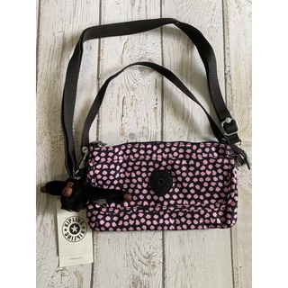 Kipling Vecka Strap Appaloosa Dot Pink