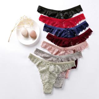 Lace G String Sexy Women Panties Bow Seamless Thong Low Waist Briefs Comfortable Soft Plus Size