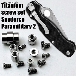 (warmhigh) ขายดี คลิปสกรู เพลา 1 ชุด สําหรับ Spyderco C81