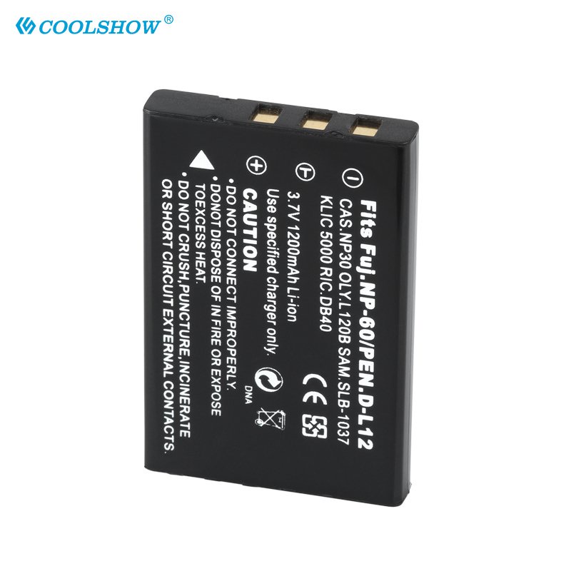 NP-60 FNP60 NP60 Battery 1200mAh for Fujifilm F50I F501 F401 F402 F410 ...