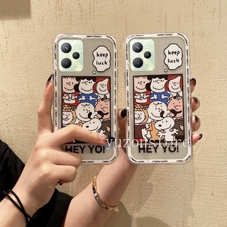 เคสโทรศัพท Transparent Cartoon Casing Realme 9i 9 Pro + Plus C35 Narzo 50 50A Prime เคส Soft Phone Case Anti Drop Protective Phone Cover