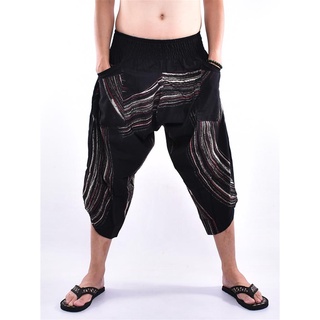 Chiang mai pants กางเกงเชียงใหม่ (ดำปาดเครื่อง)