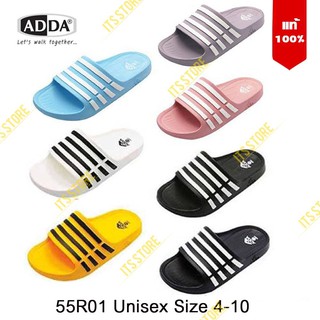 ราคา🔥พร้อมส่ง🔥รุ่นยอดนิยม🔥 Adda 55R01-W1/W2/M1 แท้💯% รองเท้าแตะ Unisex Adda ไซส์ 4-10