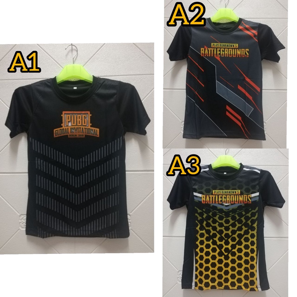 เสื้อเจอร์ซีย์พิมพ์เกม PUBG KIDS