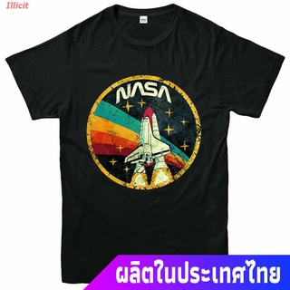 【Hot】Illicit เสื้อยืดยอดนิยม Vintage Nasa Space Agency Nasa Gift Mens T Shirts Ready Stock Print RZ2n Sports T-shirt