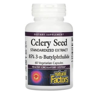 Natural Factors Celery Seed Standardized Extract 60 Veggie Cap