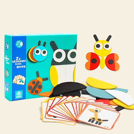 Montessori Fun Board Puzzle Set ของเล่นสําหรับเด็ก