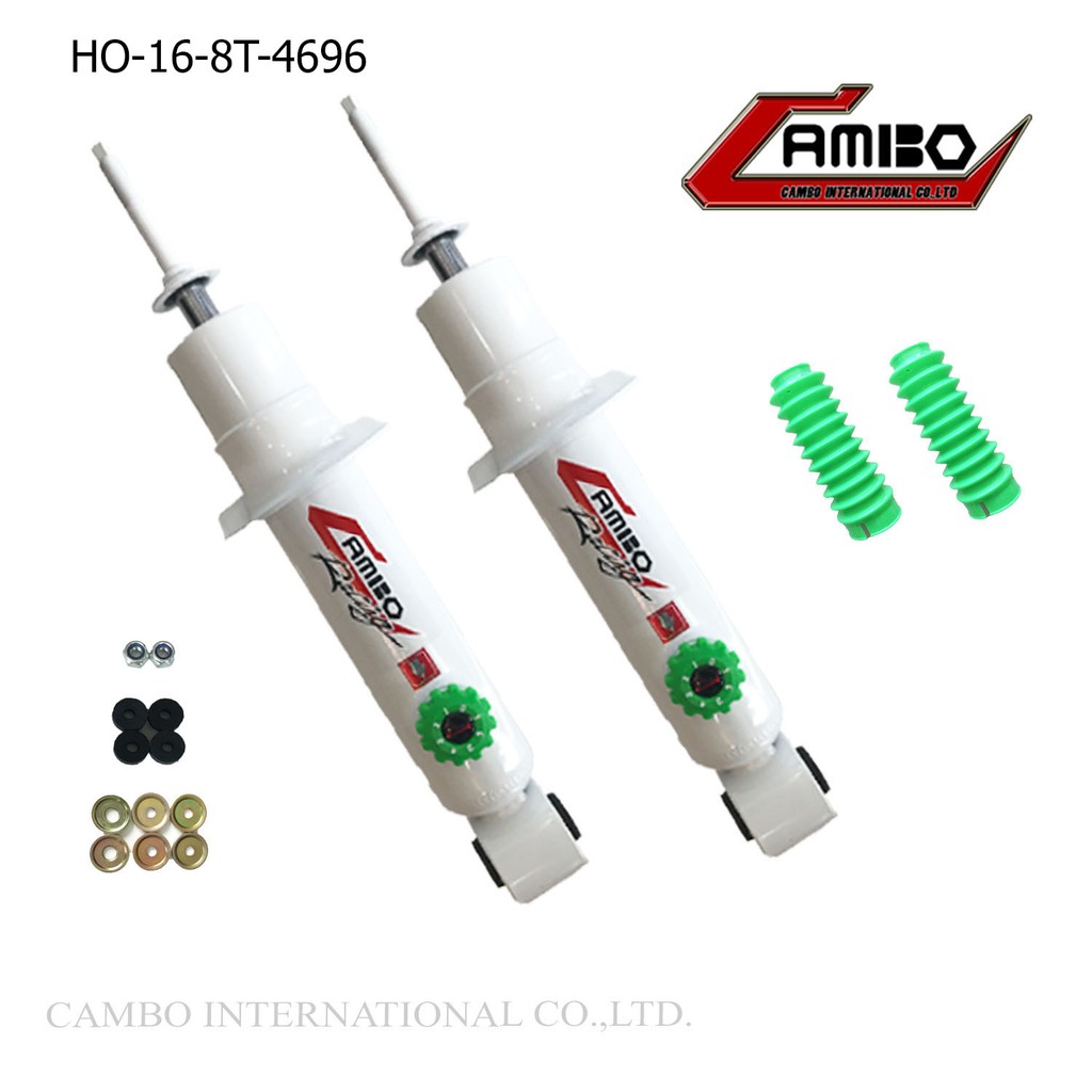 CAMBOโช๊คอัพน้ำมันกึ่งแก๊สคู่หน้าMITSUBISHIปาเจโร่สปอร์ตดับเบิ้ลเเค็ปปรับความหนืดได้8ระดับแกน16มม.HG