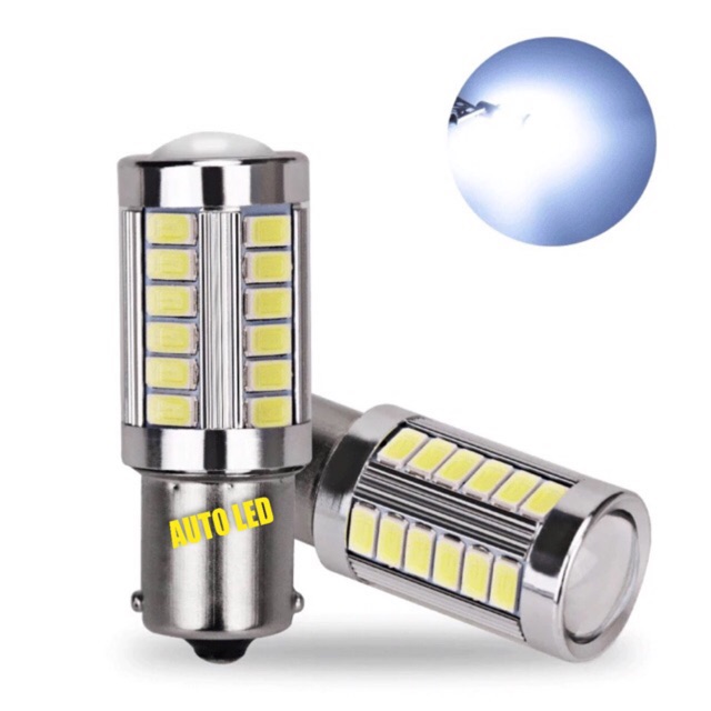 ไฟถอยหลัง ไฟป้ายรถยนต์ 1156 BA15S 1 ฟุต 33 Smd 2 ชิ้น A00100