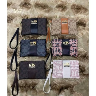 กระเป๋าคล้องมือ coach กระเป๋าตังค์ แบรนด์เนม