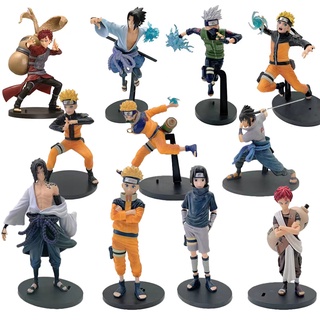 โมเดลฟิกเกอร์ PVC รูปการ์ตูนอนิเมะนารูโตะ Uzumaki Sasuke Gaara Hatake Kakashi ของเล่นสะสม สําหรับเด็ก