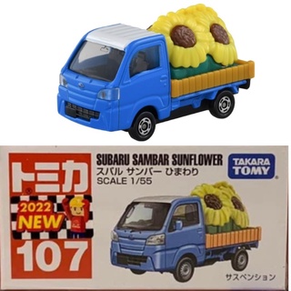 TOMICA TAKARA TOMY SUBARU SAMBAR SUNFLOWER NO.107 (FIRST LOT) โทมิก้า โทมี่ รถเหล็ก รถของเล่น