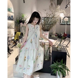 พรี น่ารัก เดรสดอกไม้  Sunday Flora Dress