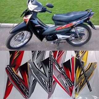 สติกเกอร์ติดตัวถัง honda supra fit-x ori fitx lis Factory Standard supra fit x