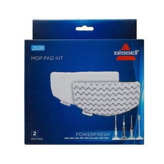 POWERFRESH MOP PADS ผ้าม็อบไยไมโครไฟเบอร์ สำหรับเครื่องถูพื้น Bissell Power Fresh ( Washable Microfiber MOP pads)