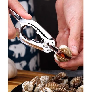 ที่แกะหอย ที่แกะปู ที่หนีบปู 2 in 1 สแตนเลสอย่างดีที่แกะหอยแครง บีบก้ามปู Stainless steel scallop The10shop.