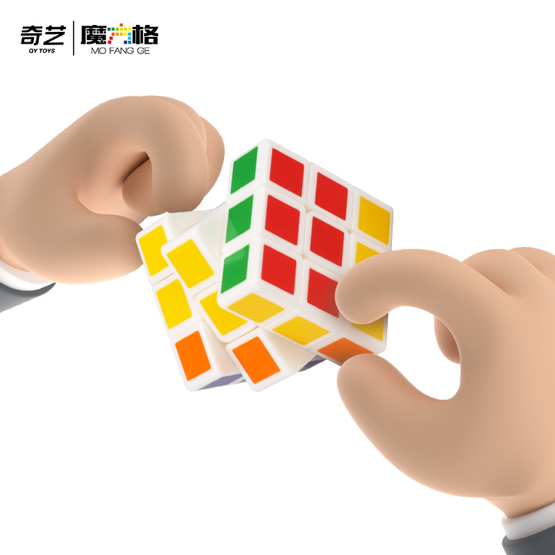 Qiyi 3 ซม.ขนาดเล็ก Rubiks Cube 3 ซม.ขนาดเล็ก Third-Order กระเป๋าเป้สะพายหลังจี้หมุนได้ความร้อน Mini การออกกําลังกายขนาดเล็ก Rubiks Cube