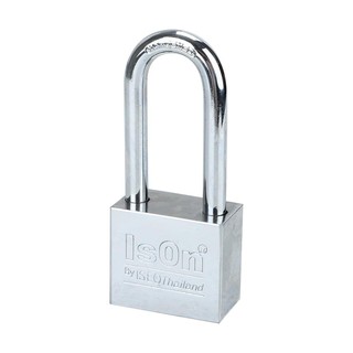 กุญแจลูกปืน ISON 877-CP40L 40 มม. สีเงินISON 877-CP40L 40MM PADLOCK SILVER