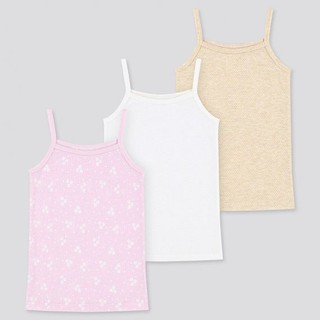 ใส่เย็นสบาย เสื้อสายเดี่ยวเด็ก ผ้าตาข่าย [เซ็ต 3 ชิ้น] เสื้อตาข่าย เสื้อสายเดี่ยวตาข่าย ชุดหน้าร้อน UNIQLO ยูนิโคล่