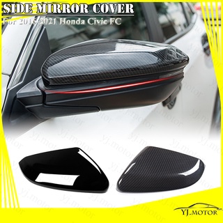 ฝาครอบกระจกมองข้าง คาร์บอนไฟเบอร์ สําหรับ Honda Civic FC ปี 2016-2021 Side Mirror Cover