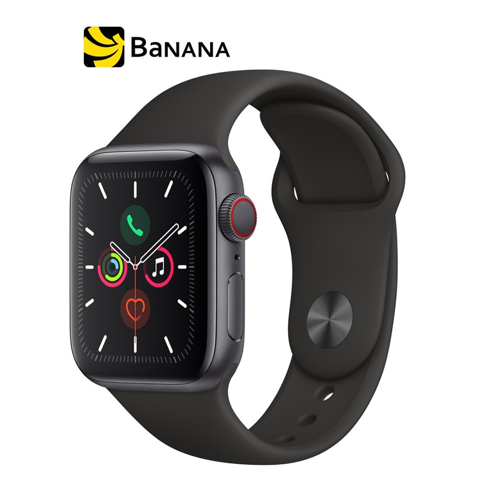 Apple Watch Series 5 GPS + Cellular Space Grey Aluminium Case with Black Sport Band