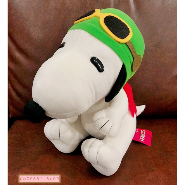 ตุ๊กตา Peanuts - Snoopy Flying Ace แบบชุดนักบิน ตัวใหญ่ ขนาด 35 x 30 ซม.