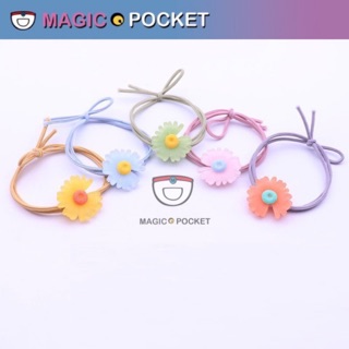 【Magic Pocket】หนังยางรัดผมสไตล์เกาหลีรุ่นใหม่ปี 🌸2020 ลายดอกไม้ หนังยางผูกผม เครื่องประดับผม ZJ015