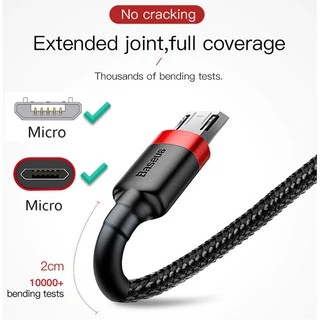 🔥ถูก/แท้🔥BASEUS สายชาร์จเร็ว สายถัก Android Micro USB รองรับ Fast Charge 2.4A สายชาร์จแอนดรอย สายไมโคร สายMicro