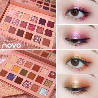 novo Matte Eyeshadow disc Powder Palette อายแชโดว์ 18 สี พาเลททาตา รหัส 5269**ของแท้ พร้อมส่ง