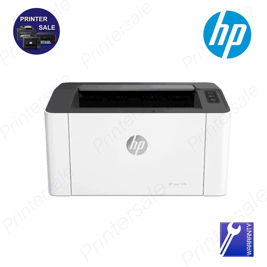 HP Laser 107w (4ZB78A)  LaserJet single Function , wifi Laser ออกใบกำกับได้ ส่งเร็วส่งด่วน by printe