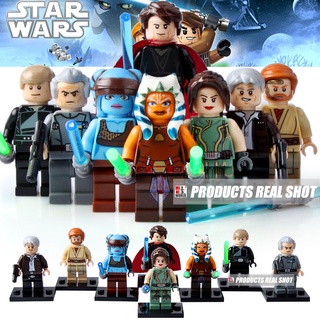 ของเล่นฟิกเกอร์ Star Wars Luke Tarkin Han Solo Anakin Obi-Wan Satele Shan Aayla Secura ขนาดเล็ก PG8034