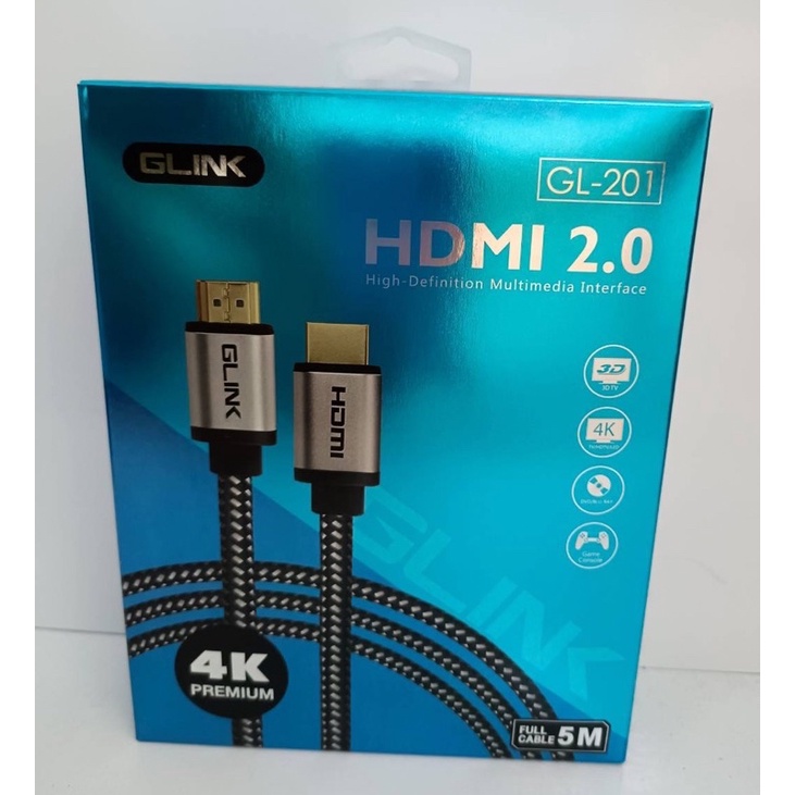 สายHDMI 4k ยาว5เมตร GLink รหัสGL-201