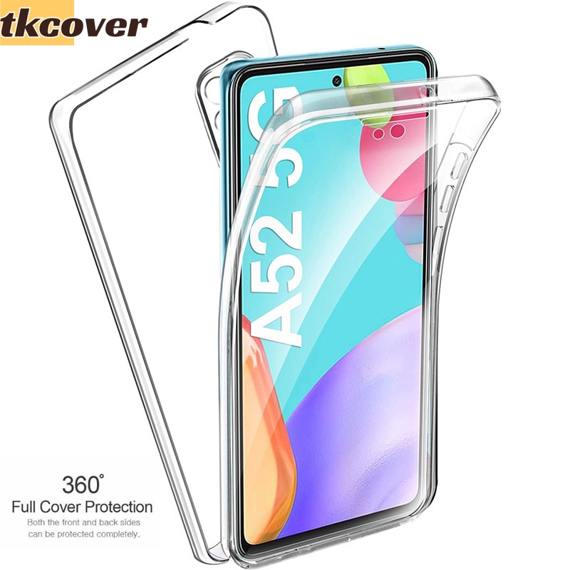 เคสโทรศัพท์มือถือ PC TPU แบบใส ป้องกัน 360 องศา สําหรับ Samsung S22 S21 S20 Ultra A54 A34 S10 S9 S8 Plus S7 Edge S21 S20 FE Note 20 Ultra 10 Pro 9 8 S10 Lite