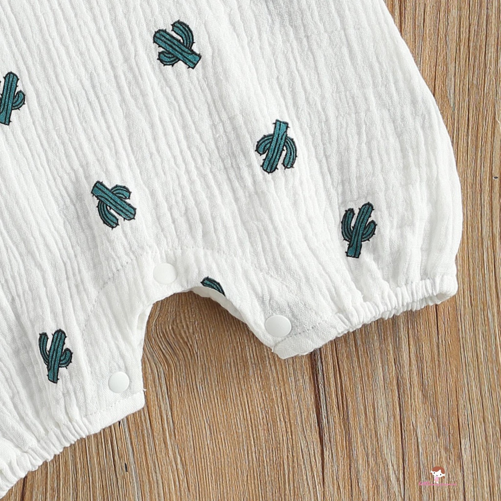 Xzq-ชุดรอมเปอร์พิมพ์ลายแขนกุดเด็กแรกเกิดชุดรอมเปอร์มีสไตล์สําหรับเด็กเด็กชายหญิง - รูปที่ 5