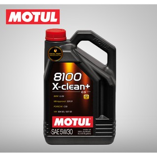 MOTUL 8100 X-clean+ 5W30 ACEA C3 , API SN/CF 5ลิตร