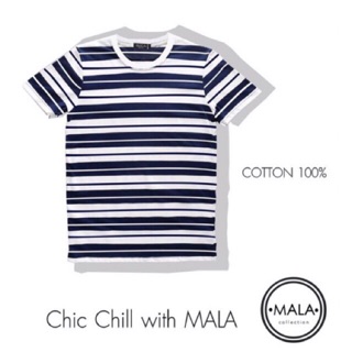 เสื้อยืดลายทาง Cotton ตัดเย็บเองจากทางร้านคะ