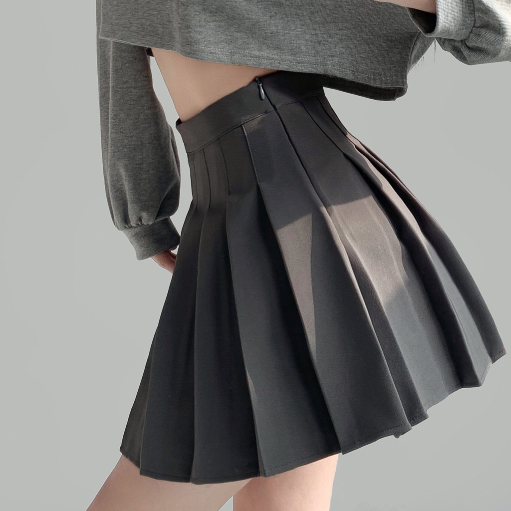 กระโปรงเทนนิส สีพื้น เสื้อผ้าแฟชั่นผู้หญิง