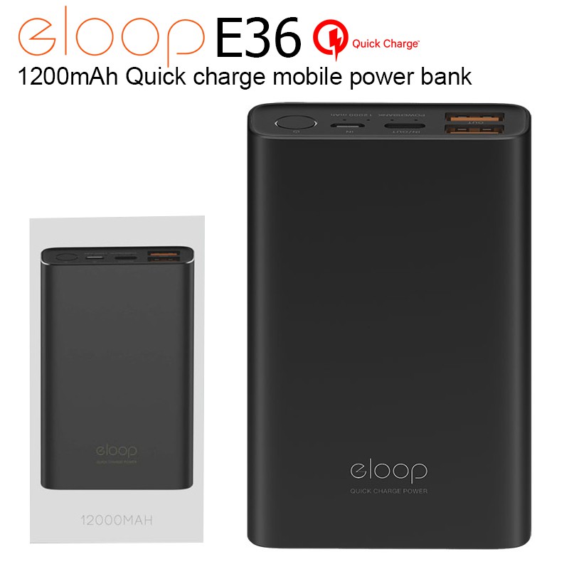 [ใช้โค้ด ลดเหลือ 423฿]ประกัน1ปี Orsen Eloop Power bank E36 12000mAh แบตสำรอง แบตเตอรี่สำรอง - รูปที่ 2