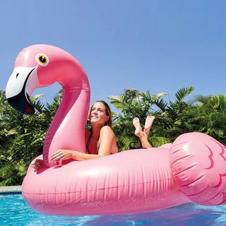 แพยางเป่าลมนกฟลามิงโก้ ขนาด 1.47 x1.37 x0.97 ม. พร้อมส่งค่ะ สวยมาก งานดีเวอร์ Pool float มีเครื่องสูบลมให้เลือกด้วยค่ะ