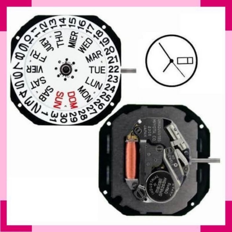 Mesin miyota 2305 Watch Machine miyota 2105. เครื่อง