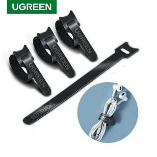 Ugreen (LP146,แพ็ค10,20ชิ้น) Cable Organizer Wire Winder Nylon Tape 14cm For Mouse Earphone Management(20245P10)