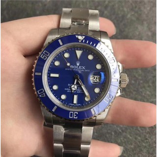 ชุดนาฬิกา Rolex Submariner ผีน้ำสีฟ้าของ Rolex นาฬิกา Rolex กลไกนาฬิกา Rolex ผีน้ำสีเขียวสีฟ้ารายละเอียดน้ำผีที่สมบูรณ์แ