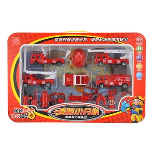 Pepetoys ของเล่นเซตรถดับเพลิง Fire dept Pull Back Vehicle  สินค้าพร้อมส่ง (จ่ายเงินปลายทางได้)