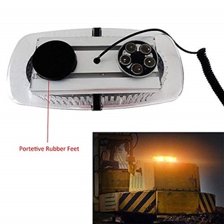 SXMA Emergency Roof Warning 240 LED Strobe Lamp Car Beacon Safety Warning Flash Lamp Magnetic Base Strobe Light Bar Ambe