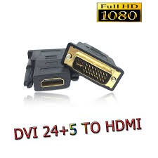 SALE หัวแปลง adapter DVI 24+5 to HDMI HDMI เป็น DVI #คำค้นหาเพิ่มเติม HDMI Switch Adapter Network HDMI สายสัญญาณ