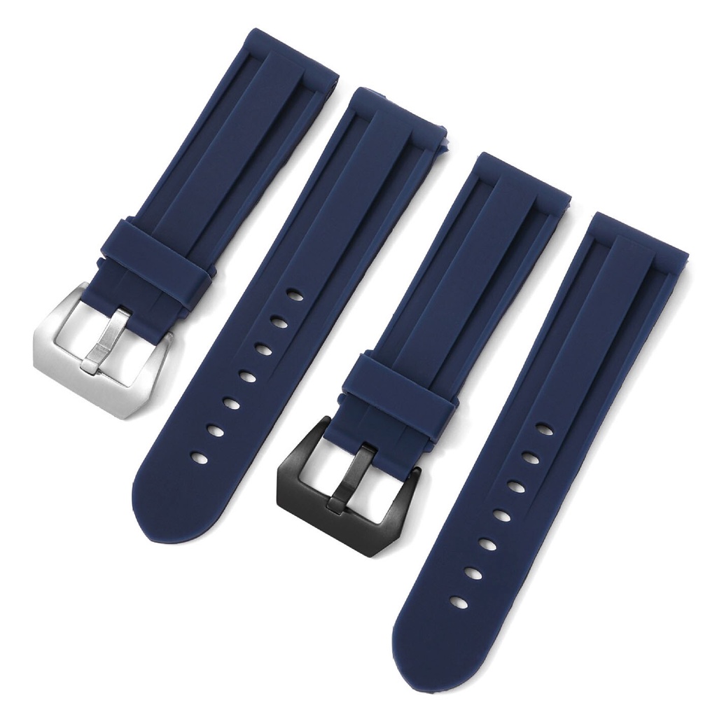22mm 24mm 26mm Silicone Watch Strap Replacement Rubber Watch Band Waterproof Wrist Sport Watchband Bracelet with connect Pins