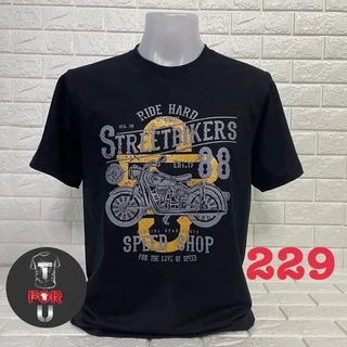 เสื้อยืดลาย คอตต้อน 100% สกรีนนูน สวมใส่สบาย ราคาไม่แพง