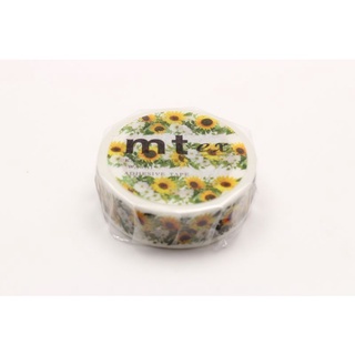 mt masking tape sunflower (MTEX1P138) / เทปตกแต่งวาชิ ลาย sunflower แบรนด์ mt masking tape ประเทศญี่ปุ่น